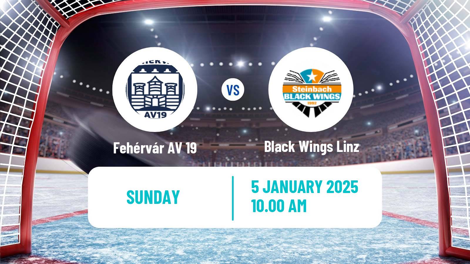 Hockey Austrian Ice Hockey League Fehérvár AV 19 - Black Wings Linz