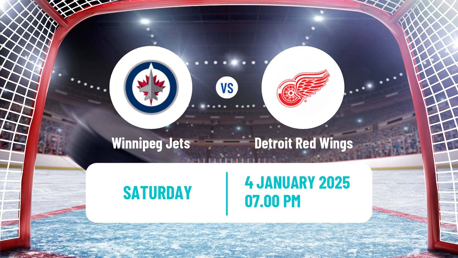 Hockey NHL Winnipeg Jets - Detroit Red Wings