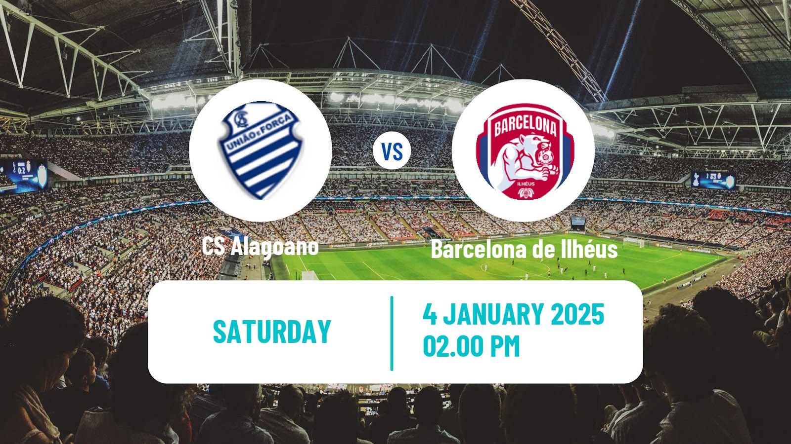 Soccer Brazilian Copa do Nordeste CS Alagoano - Barcelona de Ilhéus