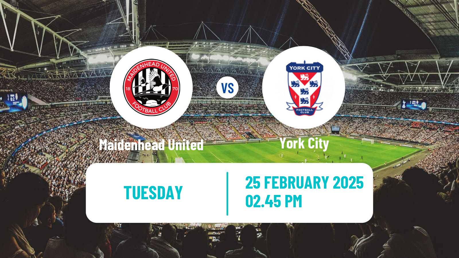 Soccer English National League Maidenhead United - York City