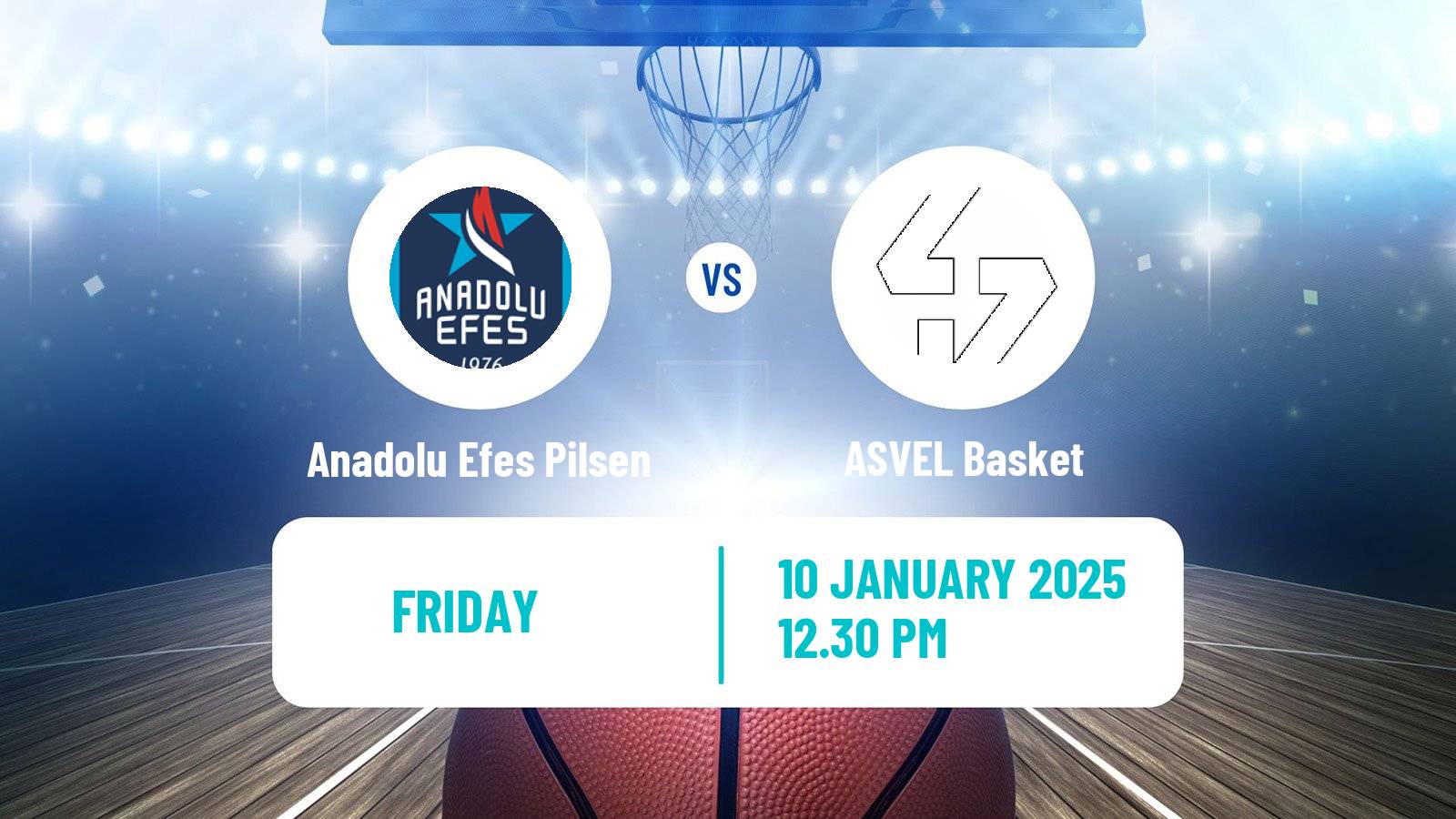 Basketball Euroleague Anadolu Efes Pilsen - ASVEL Basket