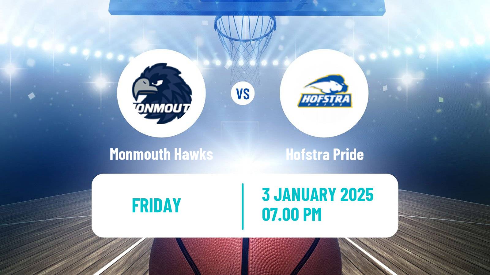 Basketball NCAA College Basketball Women Monmouth Hawks - Hofstra Pride