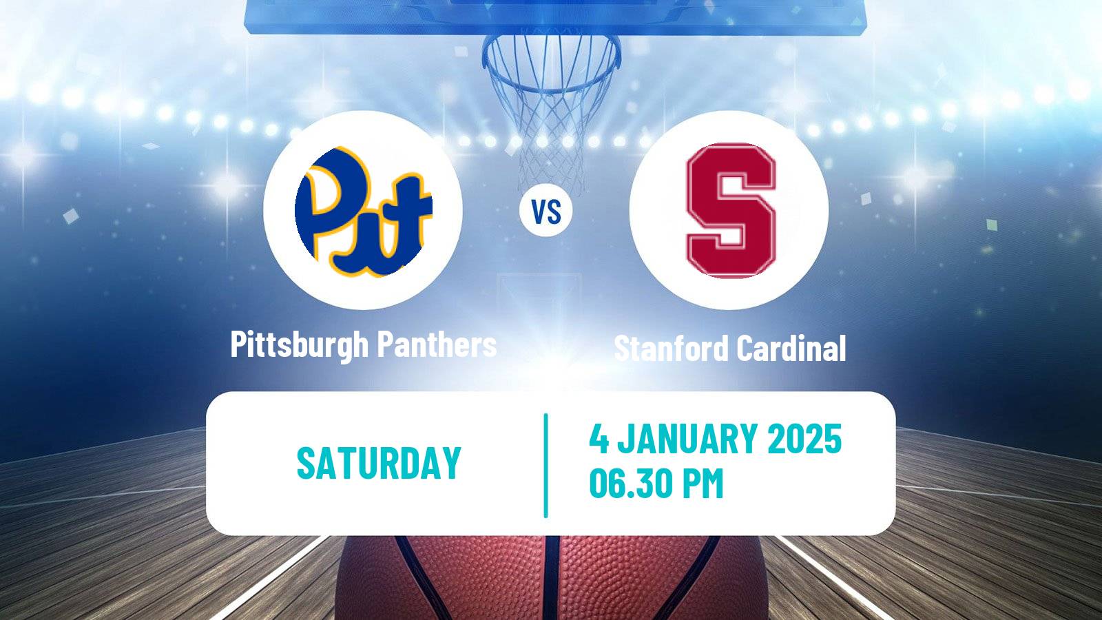 Basketball NCAA College Basketball Pittsburgh Panthers - Stanford Cardinal