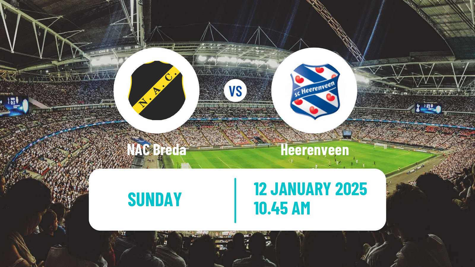 Soccer Dutch Eredivisie NAC Breda - Heerenveen