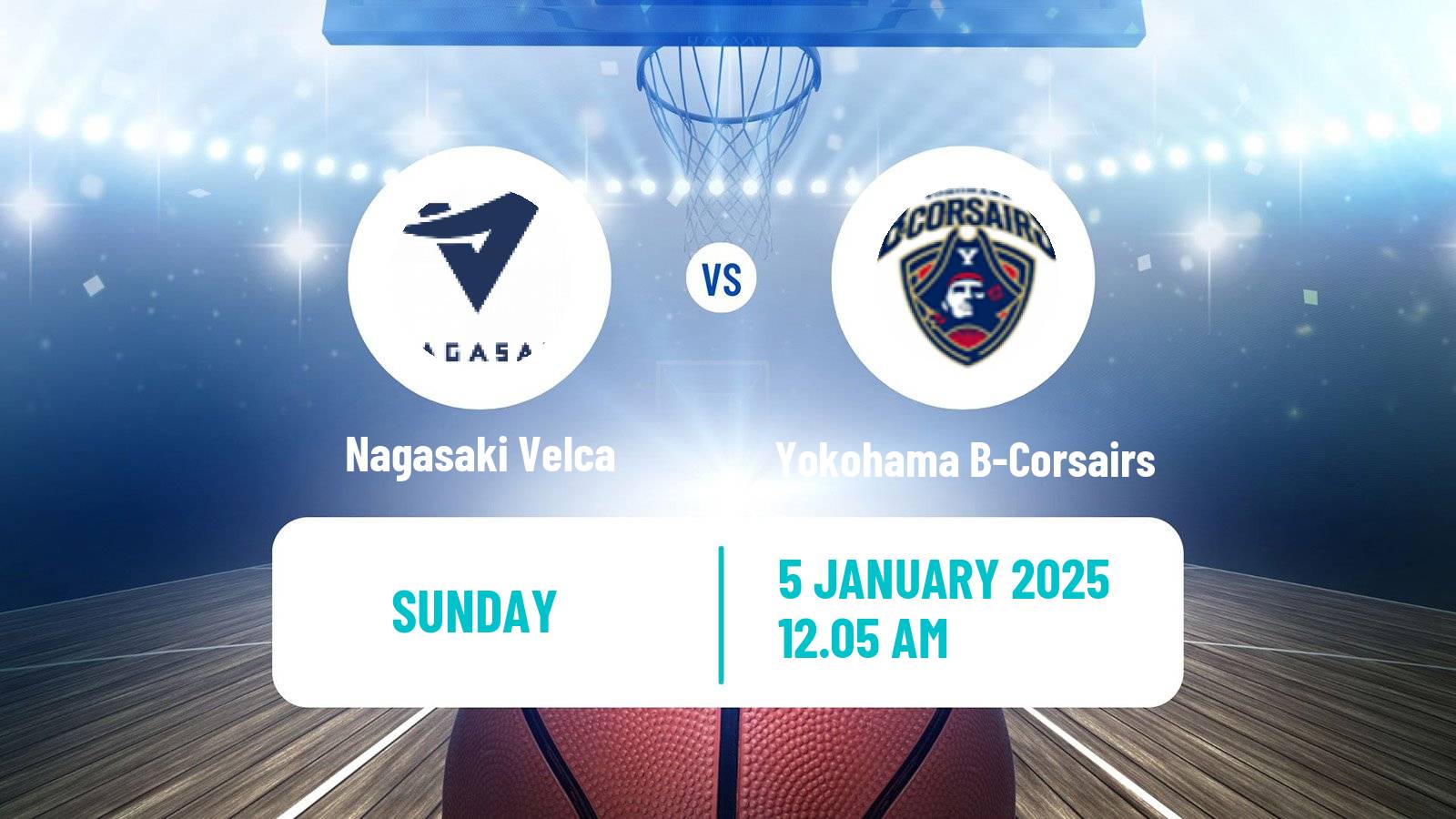 Basketball BJ League Nagasaki Velca - Yokohama B-Corsairs