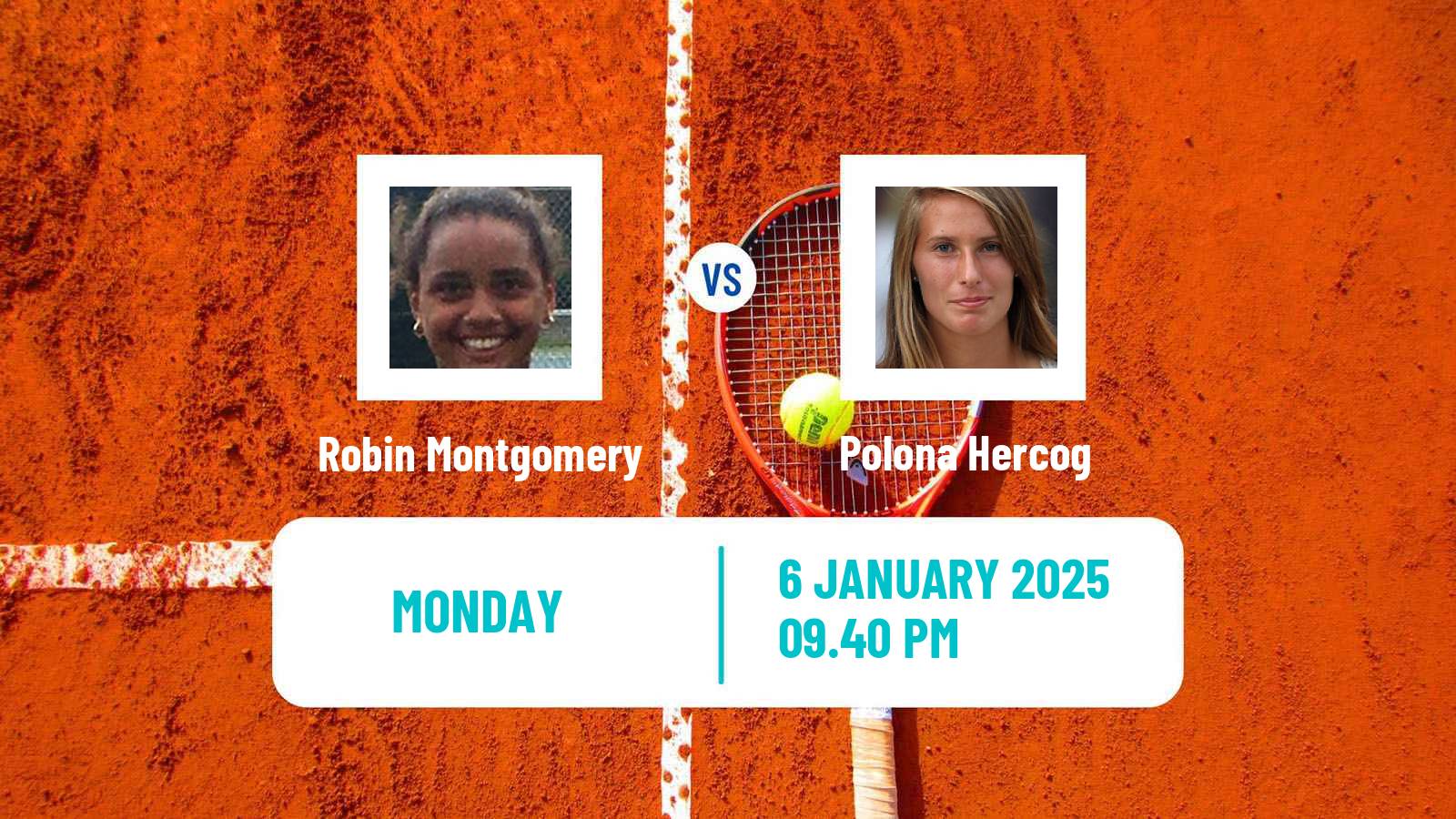 Tennis WTA Australian Open Robin Montgomery - Polona Hercog