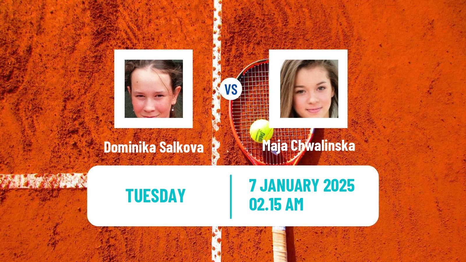 Tennis WTA Australian Open Dominika Salkova - Maja Chwalinska