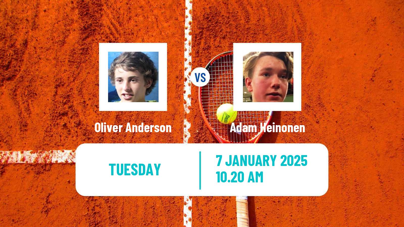 Tennis ITF M15 Oslo Men Oliver Anderson - Adam Heinonen
