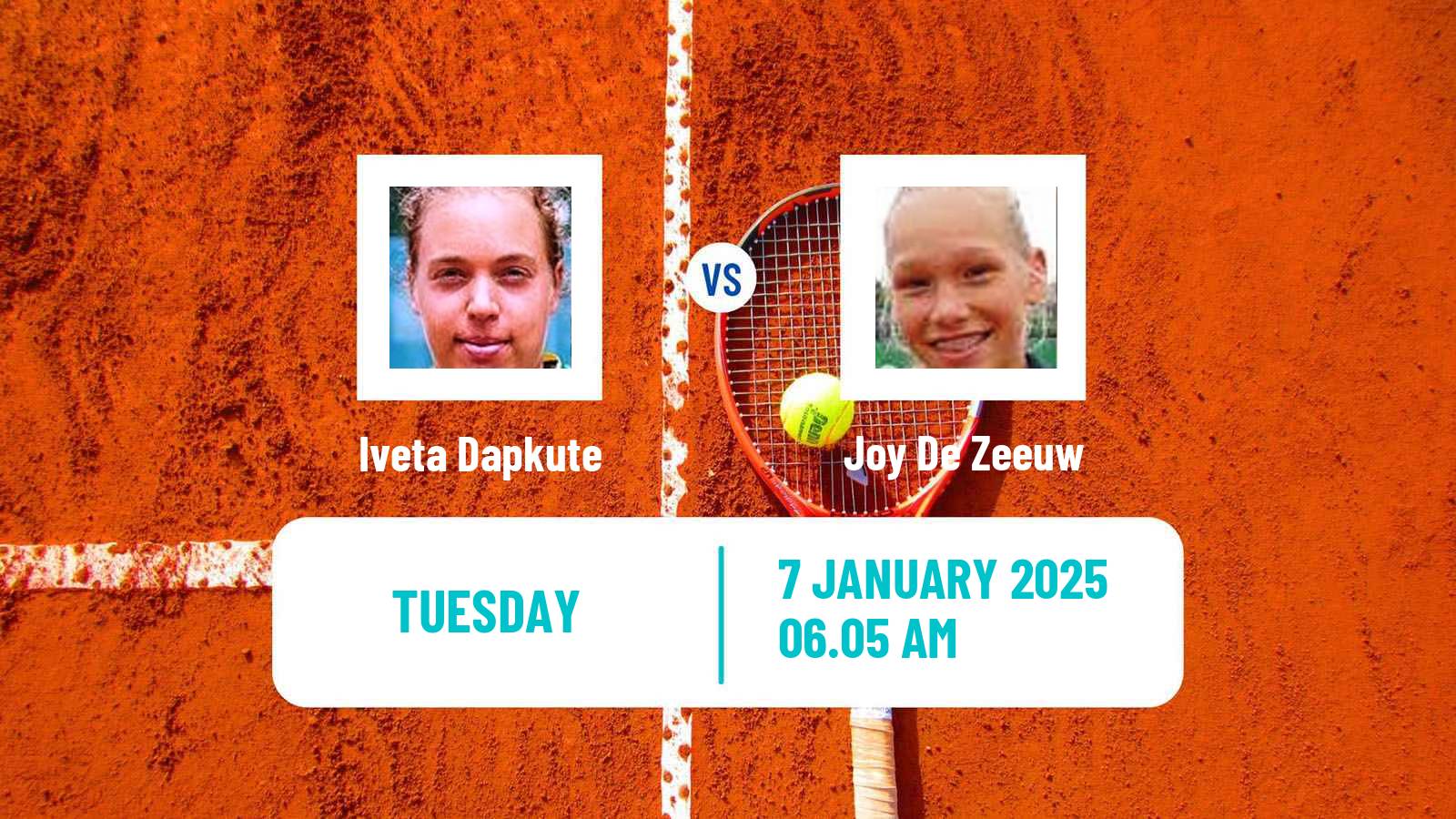 Tennis ITF W15 Oslo Women Iveta Dapkute - Joy De Zeeuw