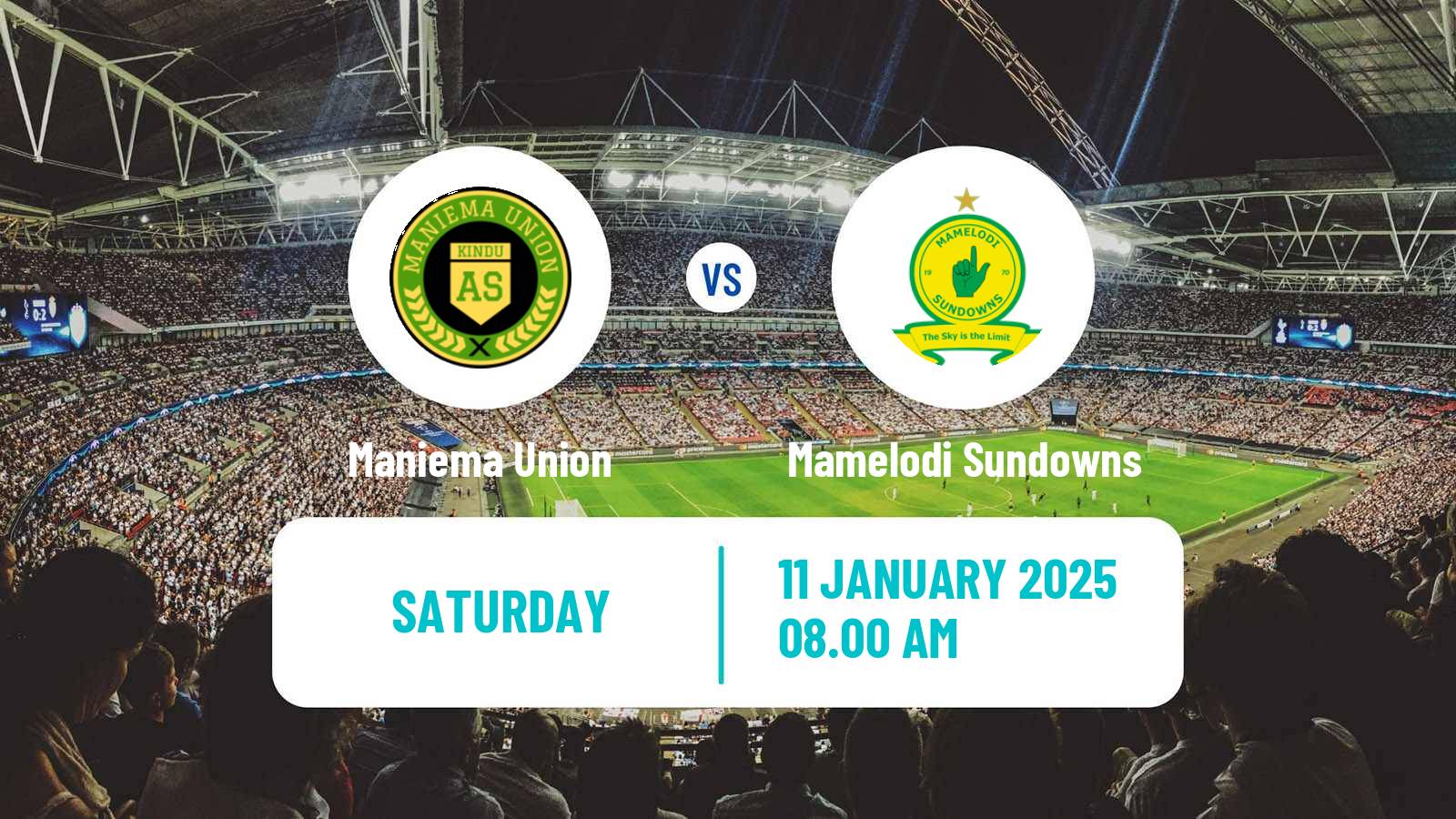 Soccer CAF Champions League Maniema Union - Mamelodi Sundowns
