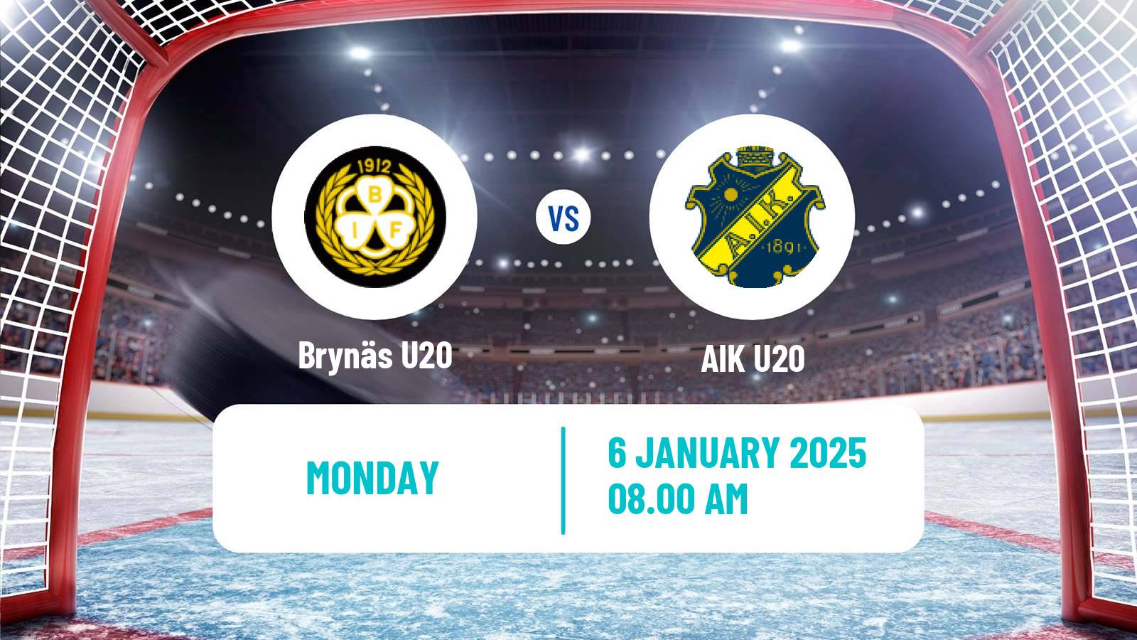 Hockey Swedish Superelit U20 Hockey Brynäs U20 - AIK U20
