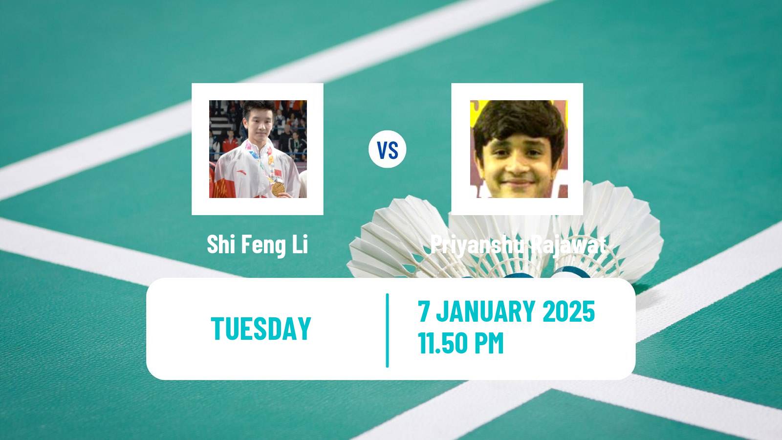 Badminton BWF World Tour Malaysia Open Men Shi Feng Li - Priyanshu Rajawat