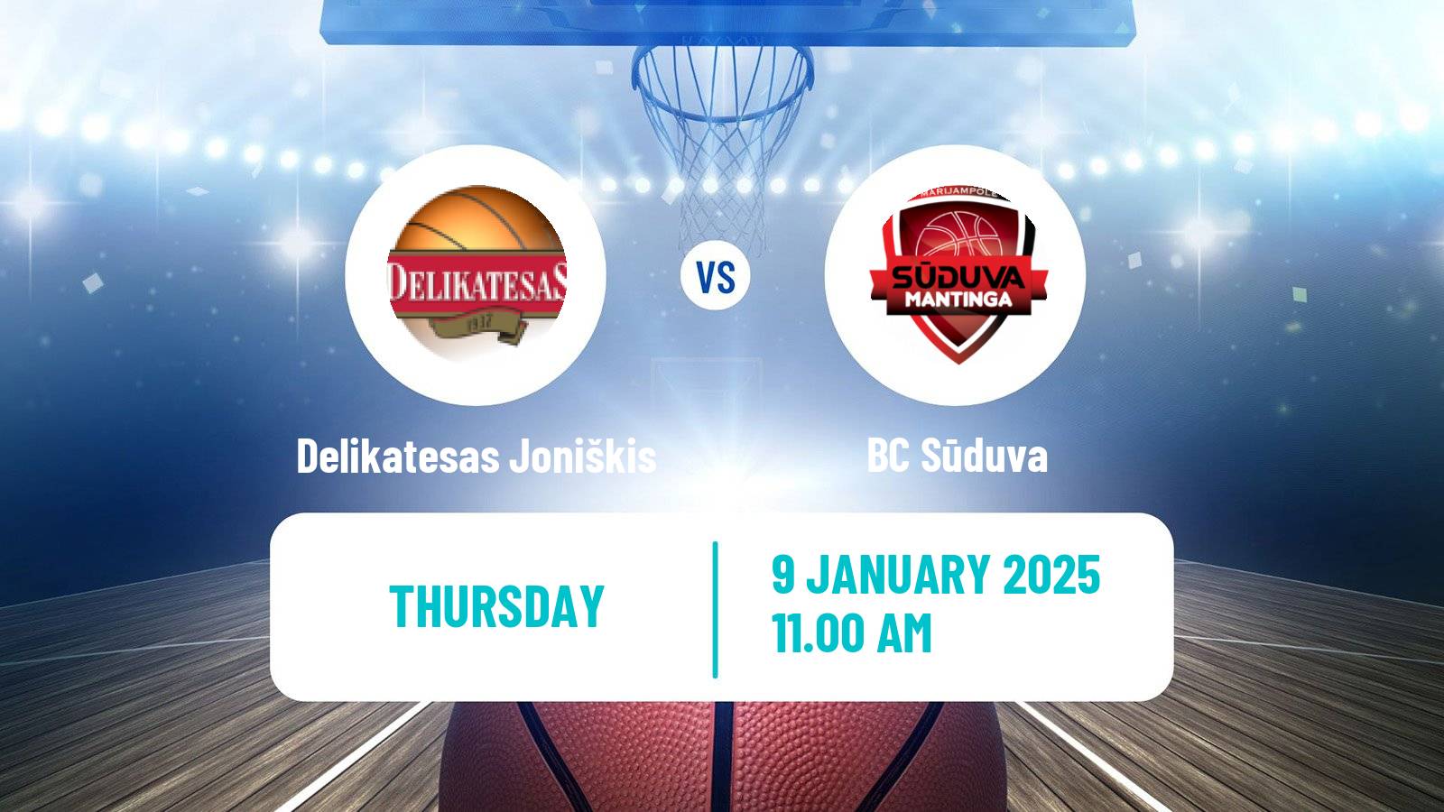 Basketball Lietuvos NKL Delikatesas Joniškis - Sūduva