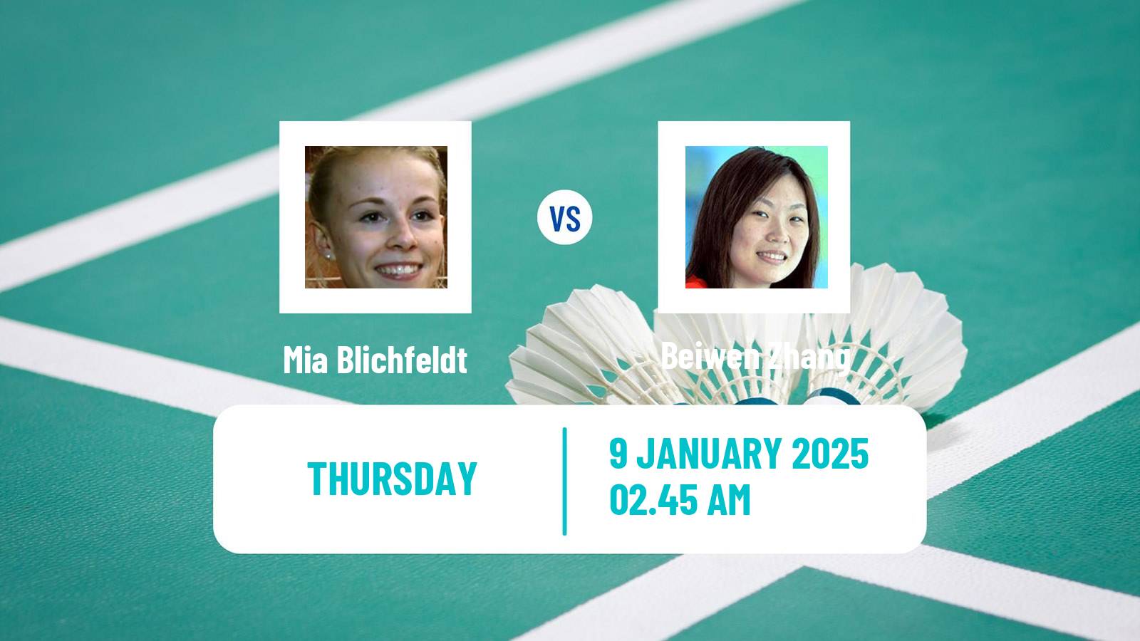 Badminton BWF World Tour Malaysia Open Women Mia Blichfeldt - Beiwen Zhang