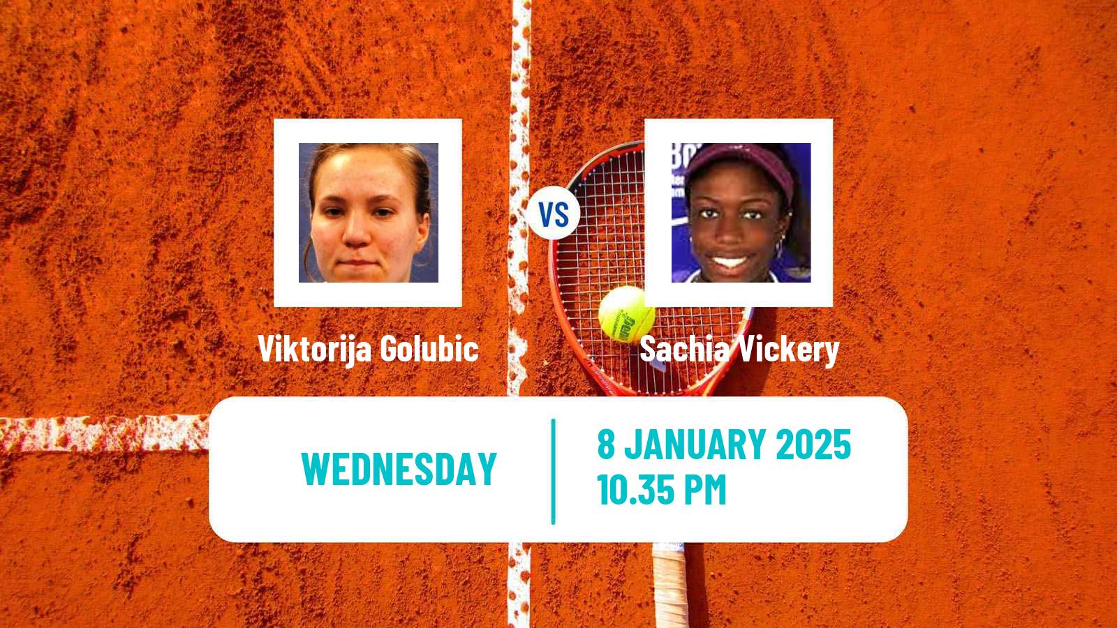 Tennis WTA Australian Open Viktorija Golubic - Sachia Vickery