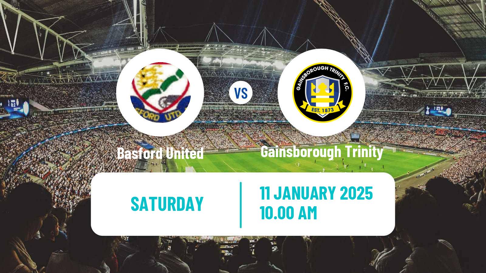 Soccer English NPL Premier Division Basford United - Gainsborough Trinity