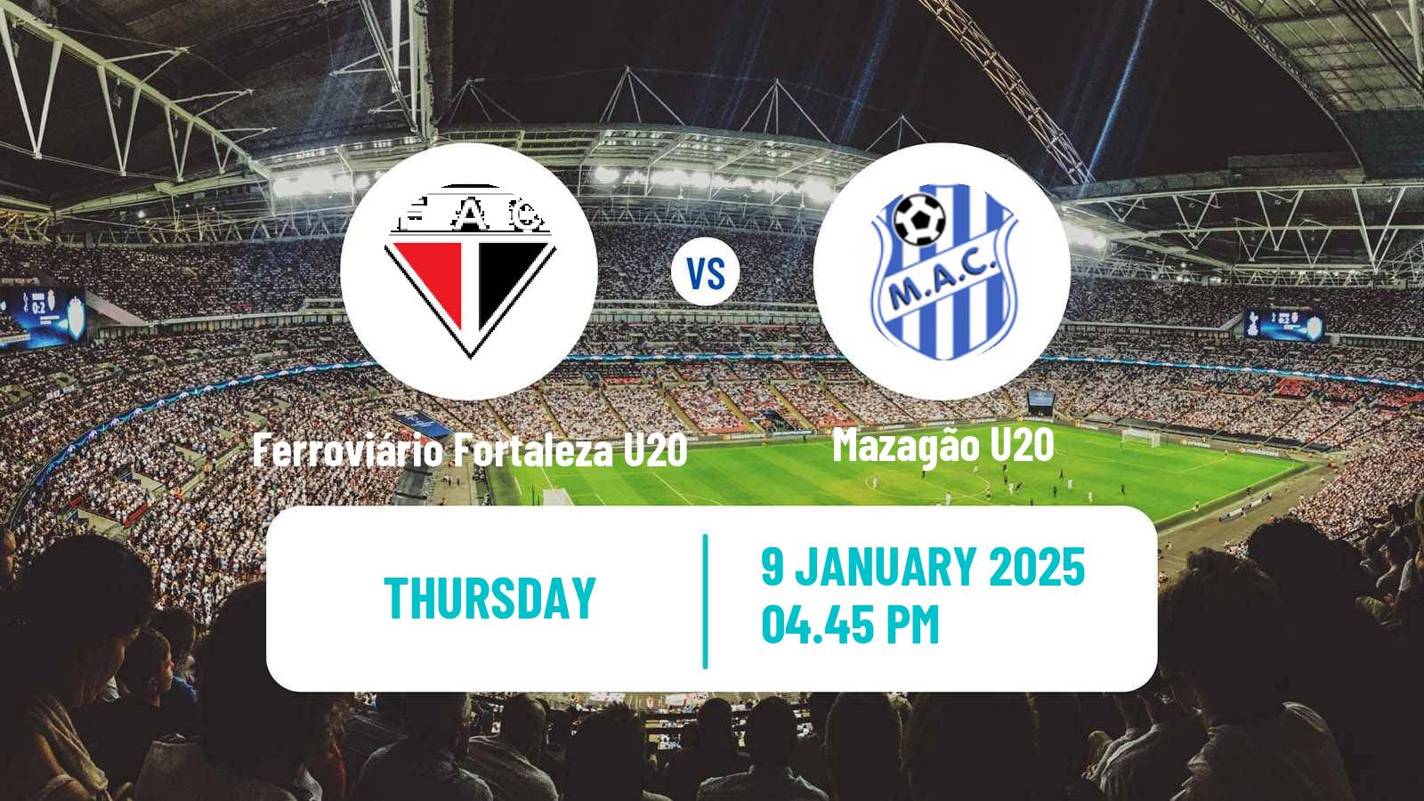 Soccer Brazilian Copa Sao Paulo de juniores Ferroviário Fortaleza U20 - Mazagão U20
