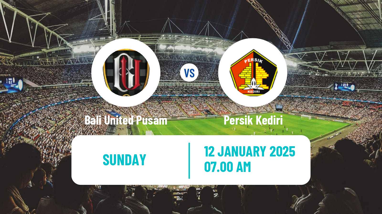Soccer Indonesian Liga 1 Bali United Pusam - Persik Kediri