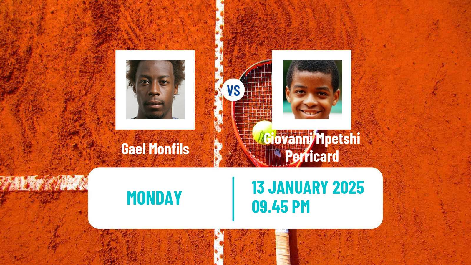 Tennis ATP Australian Open Gael Monfils - Giovanni Mpetshi Perricard