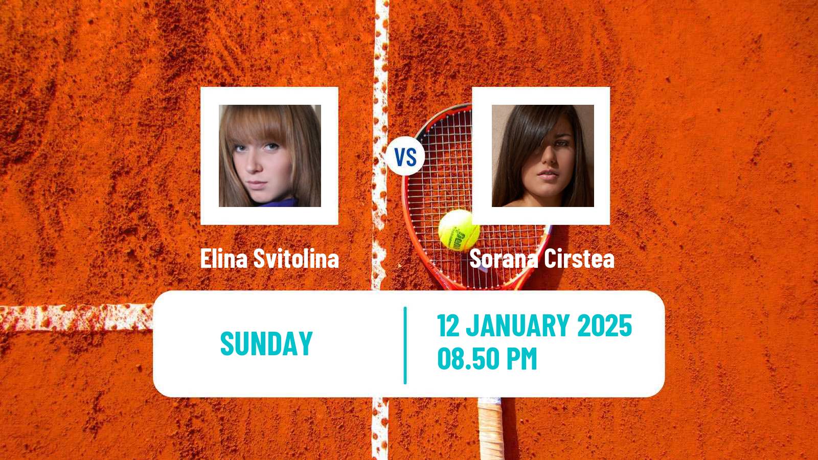 Tennis WTA Australian Open Elina Svitolina - Sorana Cirstea