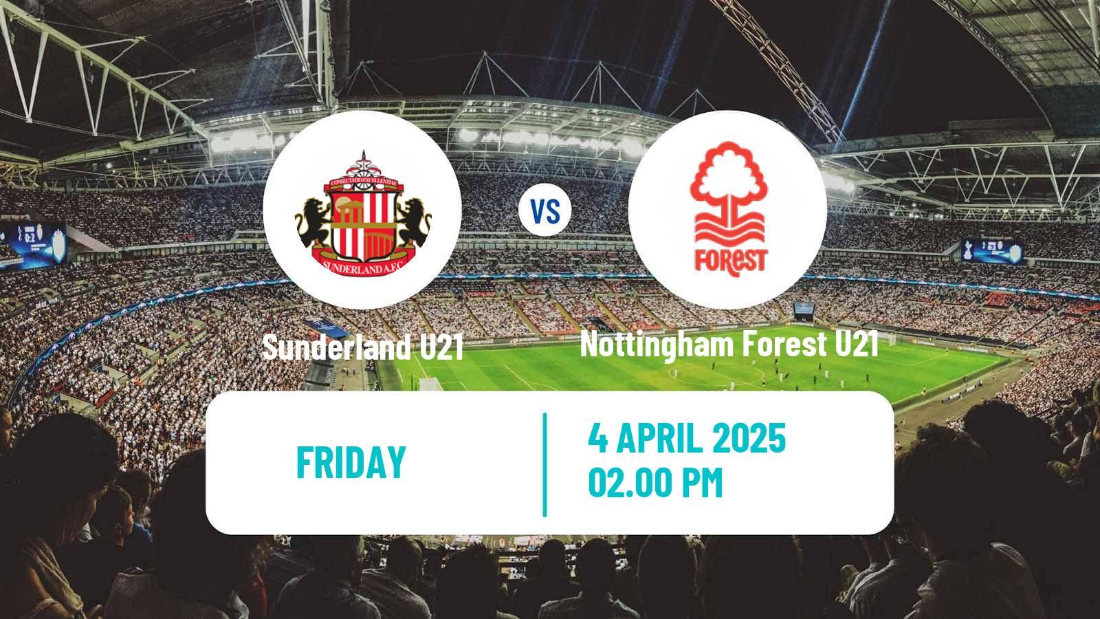 Soccer English Premier League 2 Sunderland U21 - Nottingham Forest U21