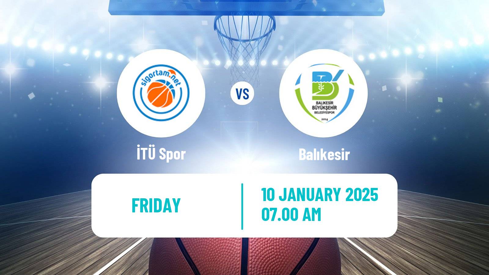 Basketball Turkish TBL İTÜ - Balıkesir