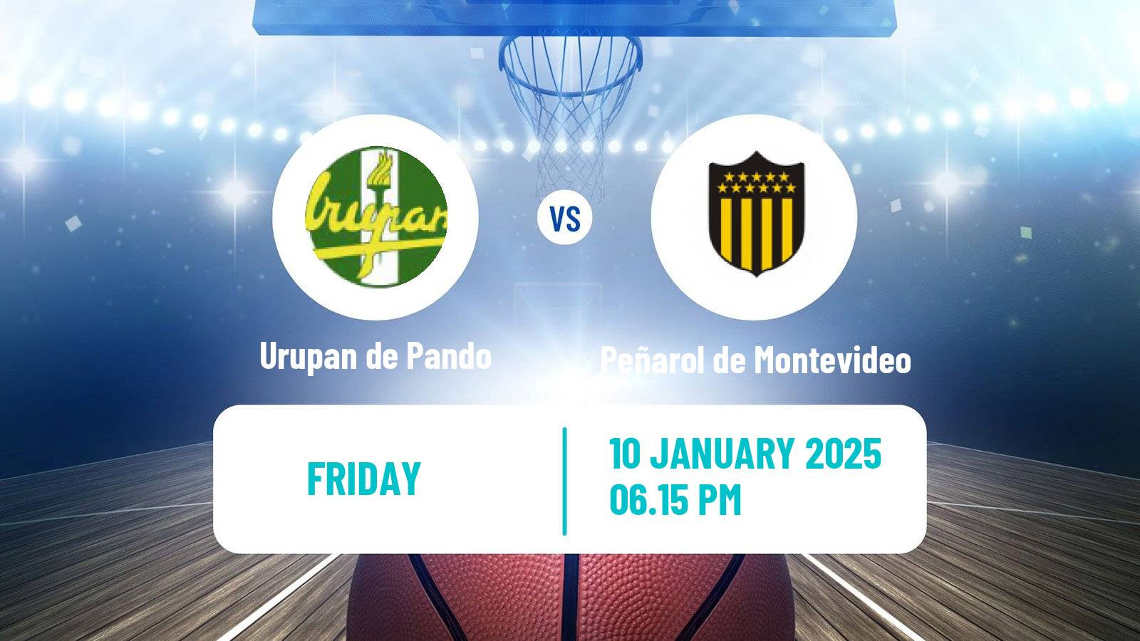Basketball Uruguayan Liga Basketball Urupan de Pando - Peñarol de Montevideo