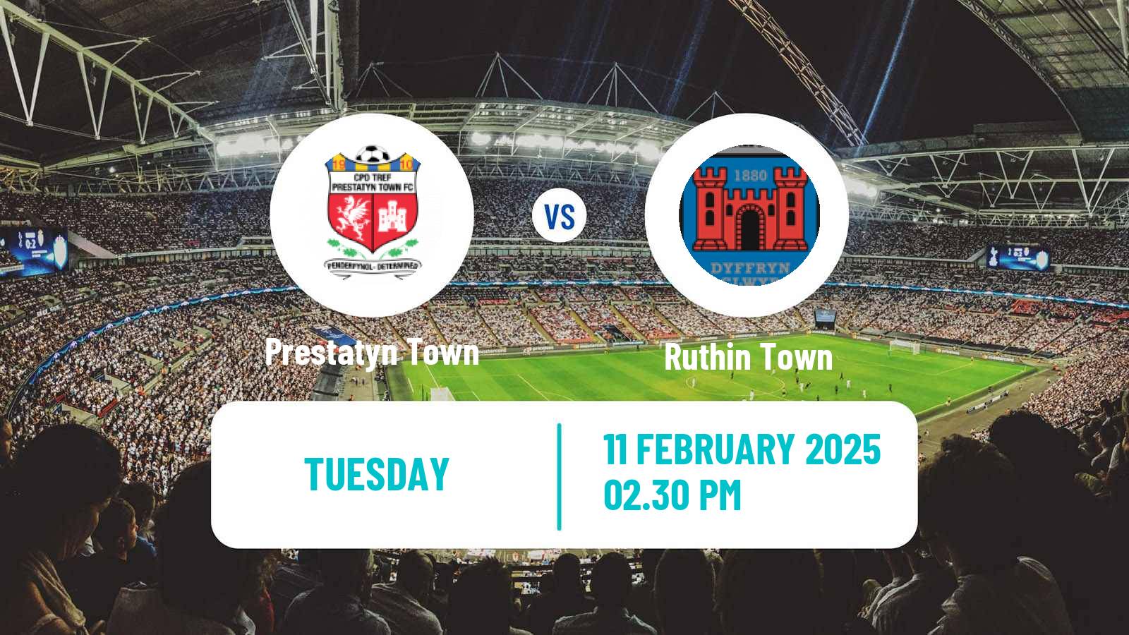 Soccer Welsh Cymru North Prestatyn Town - Ruthin Town