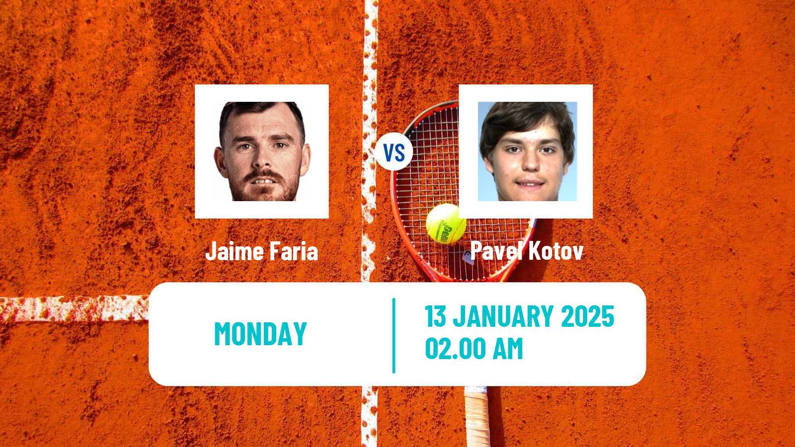 Tennis ATP Australian Open Jaime Faria - Pavel Kotov