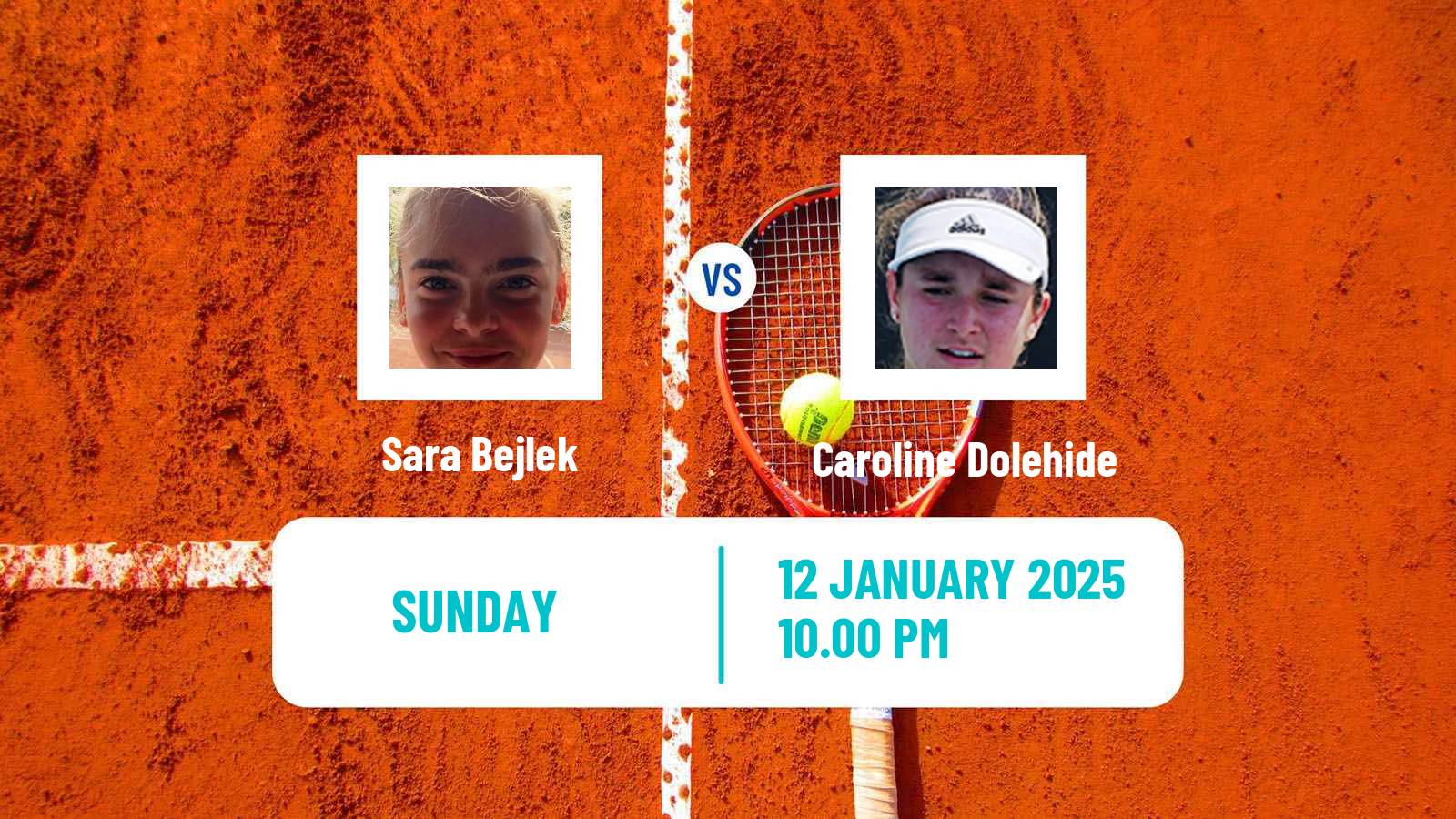 Tennis WTA Australian Open Sara Bejlek - Caroline Dolehide