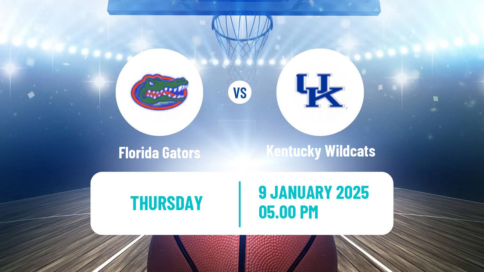 Basketball NCAA College Basketball Women Florida Gators - Kentucky Wildcats