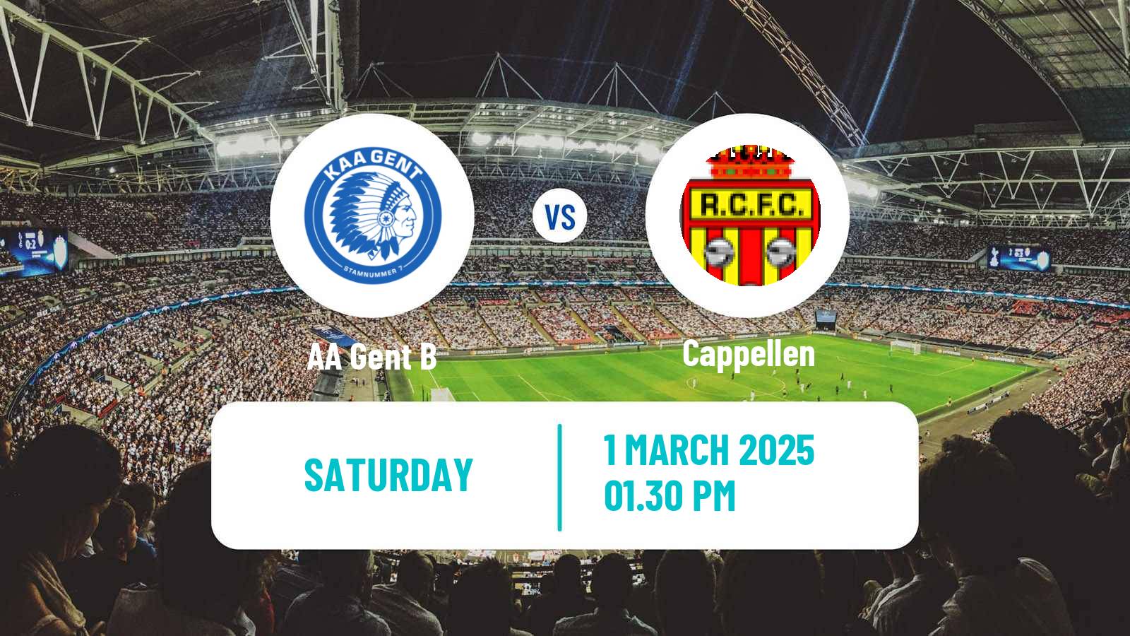 Soccer Belgian National Division 1 VV Gent B - Cappellen