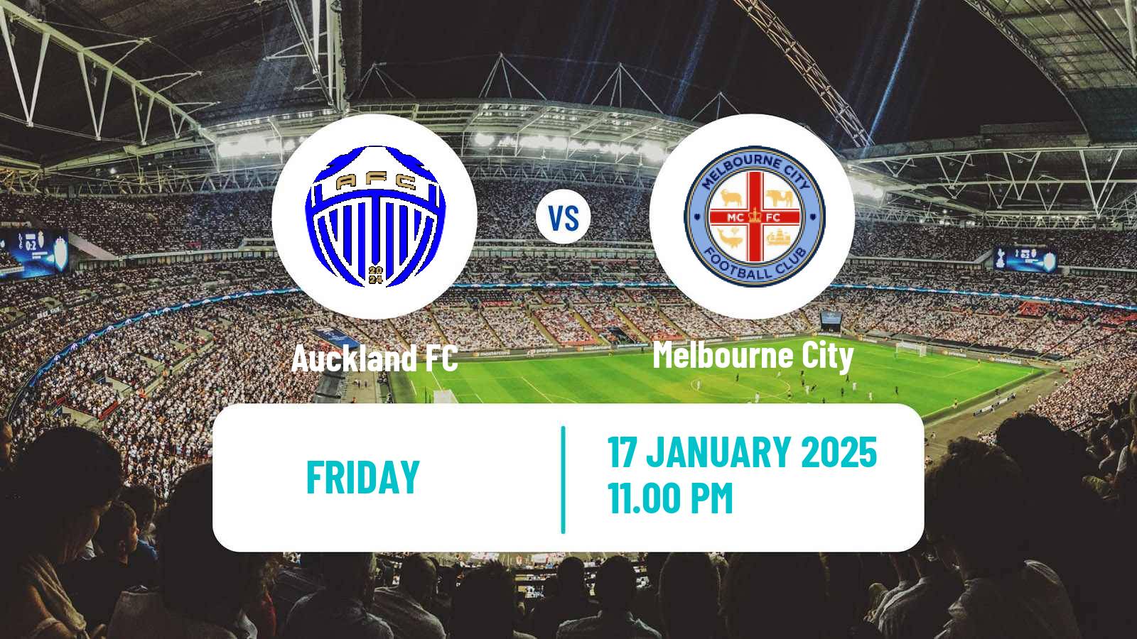 Soccer Australian A-League Auckland FC - Melbourne City