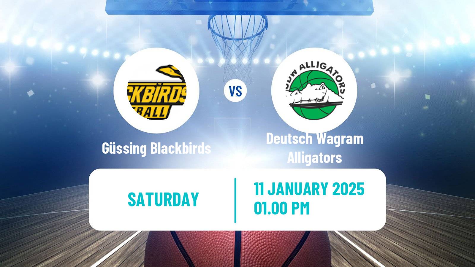 Basketball Austrian Zweite Liga Basketball Güssing Blackbirds - Deutsch Wagram Alligators