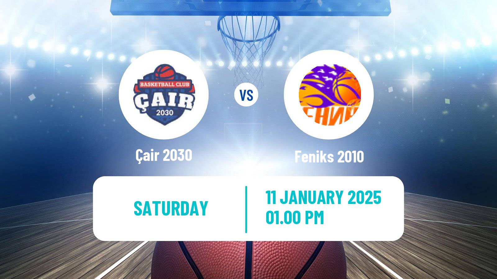 Basketball North Macedonian Prva Liga Basketball Çair 2030 - Feniks 2010