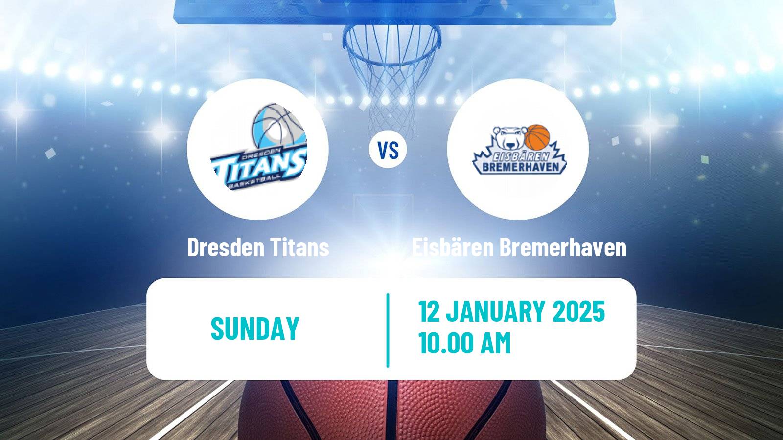 Basketball German Pro A Basketball Dresden Titans - Eisbären Bremerhaven
