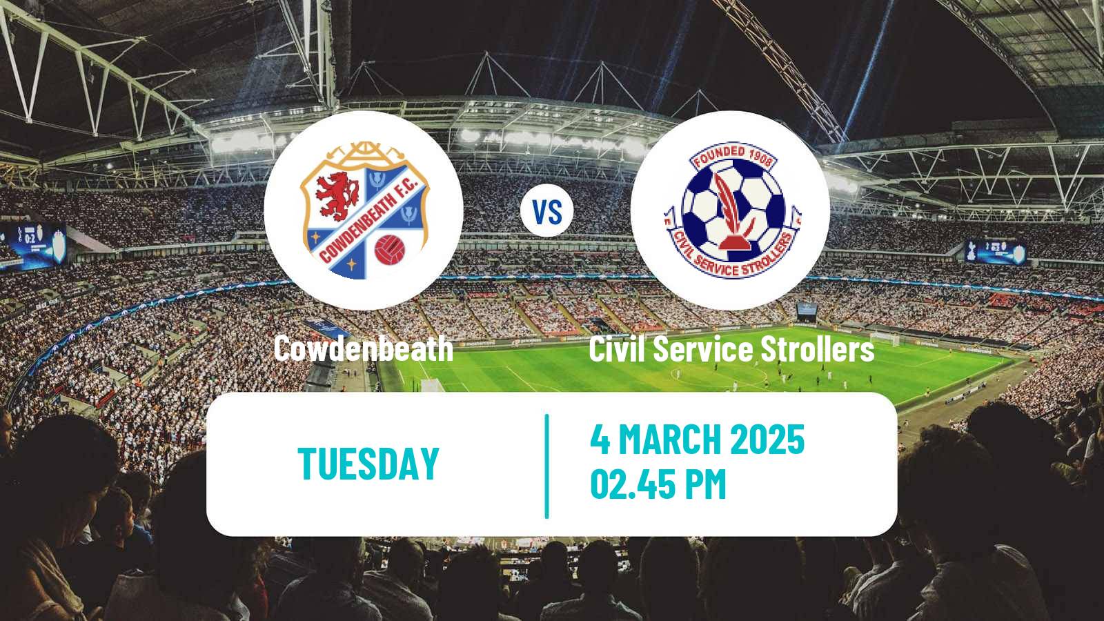 Football Scottish Lowland League Cowdenbeath - Civil Service Strollers