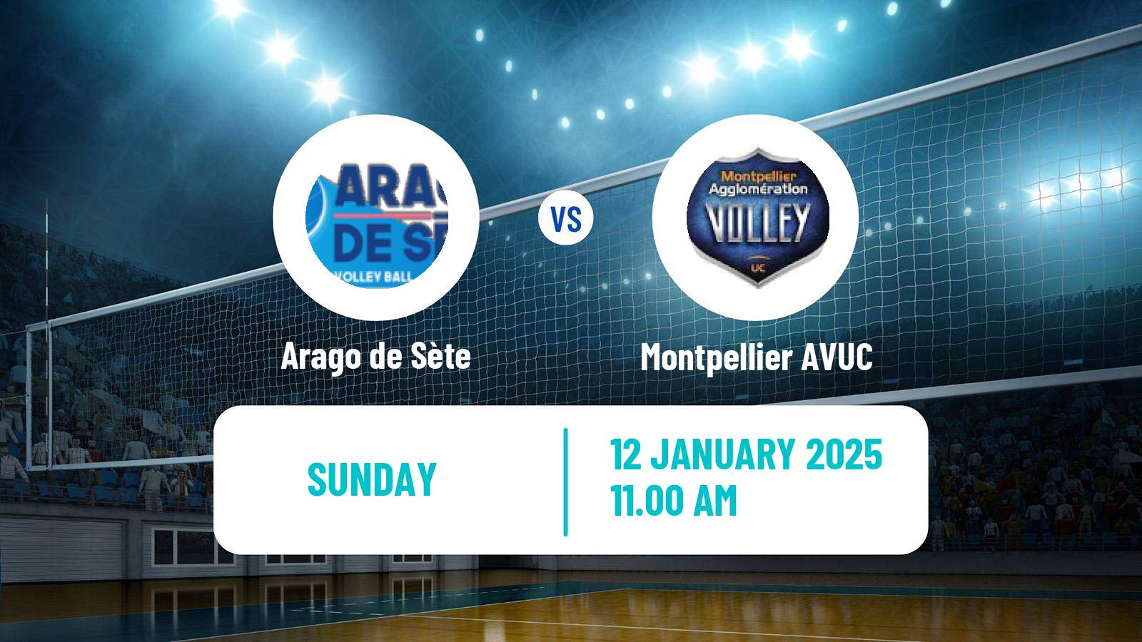 Volleyball French Ligue A Volleyball Arago de Sète - Montpellier