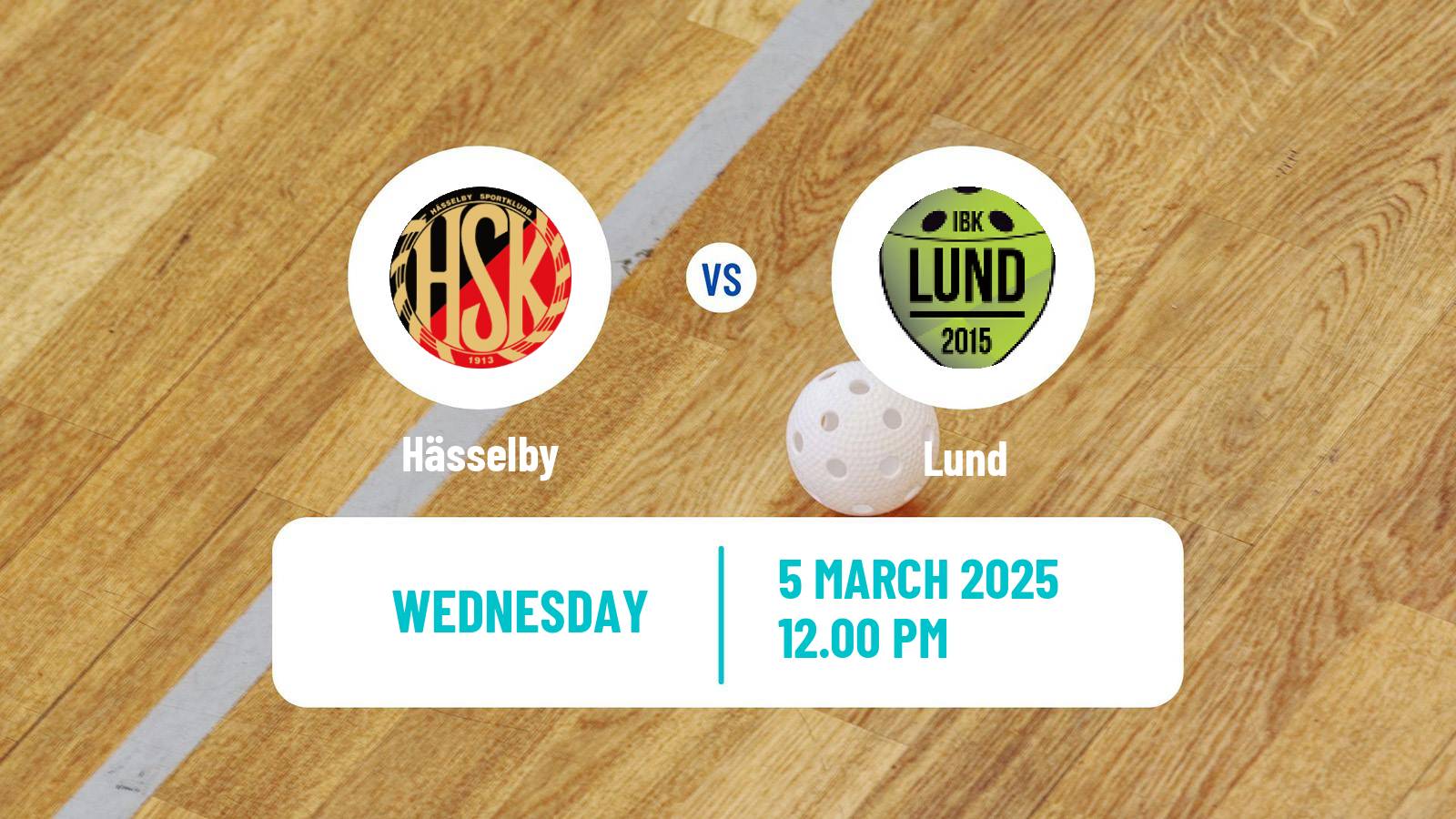 Floorball Swedish Allsvenskan Floorball Hässelby - Lund