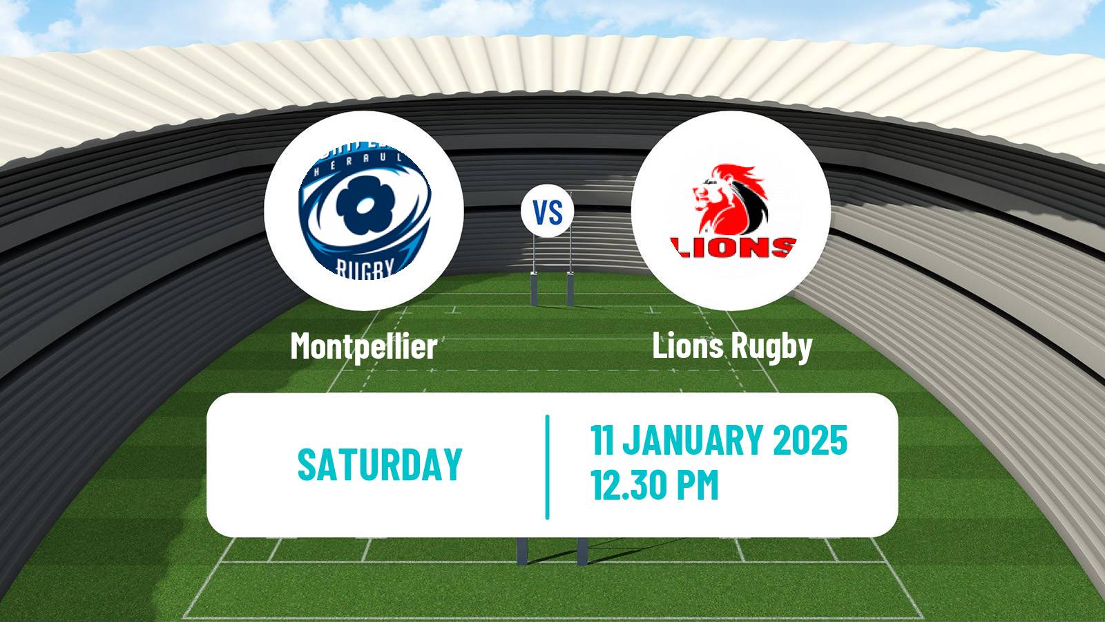Rugby union Challenge Cup Rugby Montpellier - Lions