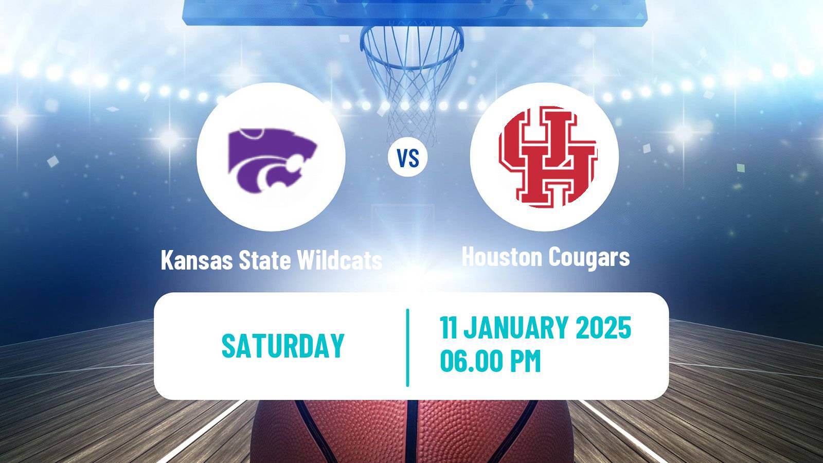 Basketball NCAA College Basketball Kansas State Wildcats - Houston Cougars
