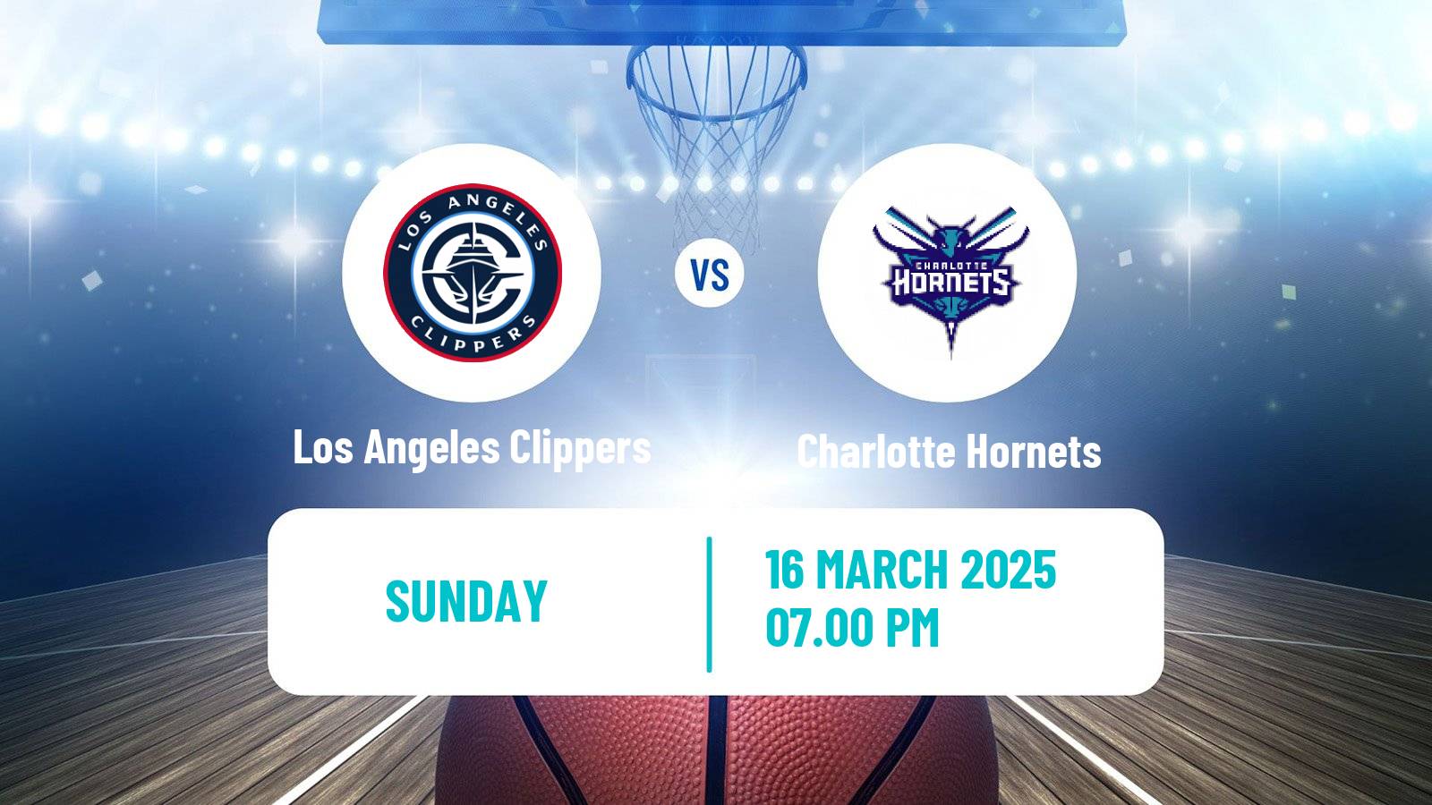 Basketball NBA Los Angeles Clippers - Charlotte Hornets