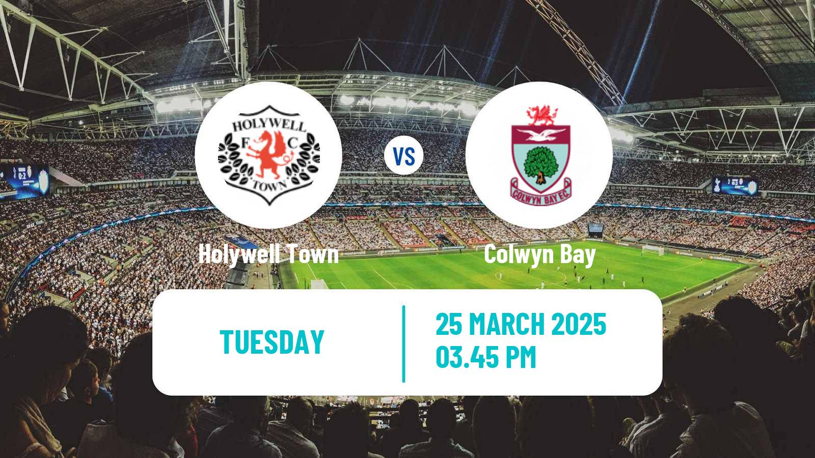 Soccer Welsh Cymru North Holywell Town - Colwyn Bay