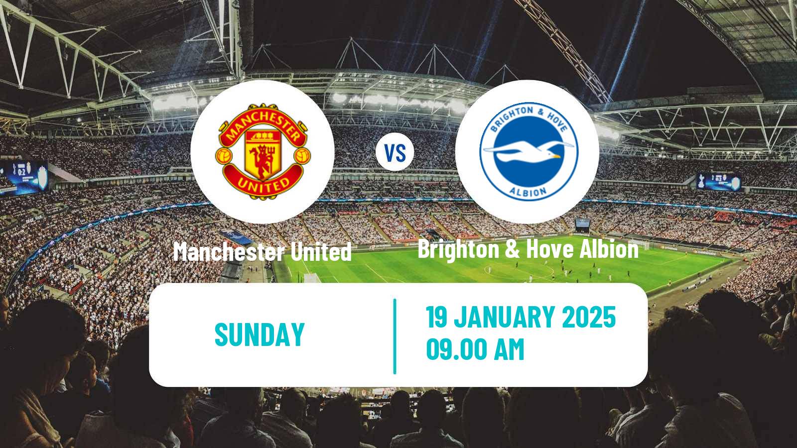 Soccer English Premier League Manchester United - Brighton & Hove Albion