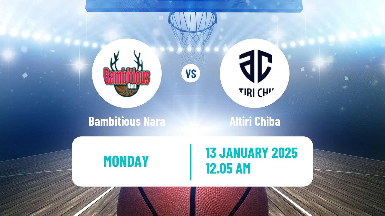 Basketball Japan B2 League Basketball Bambitious Nara - Altiri Chiba