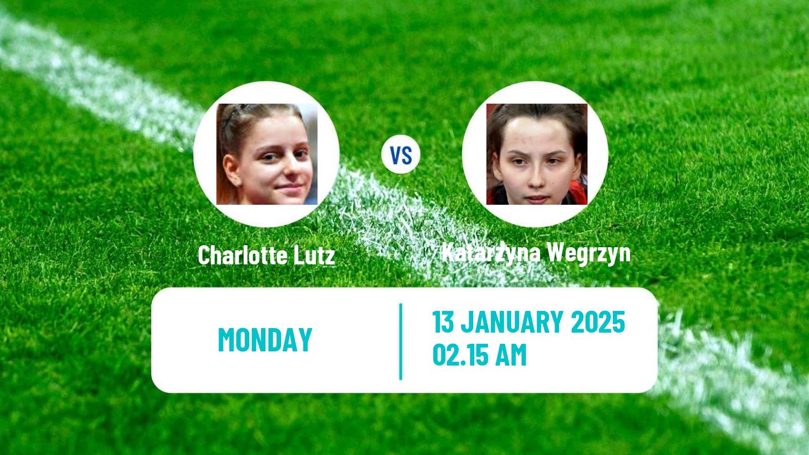 Table tennis Wtt Contender Muscat Women Charlotte Lutz - Katarzyna Wegrzyn
