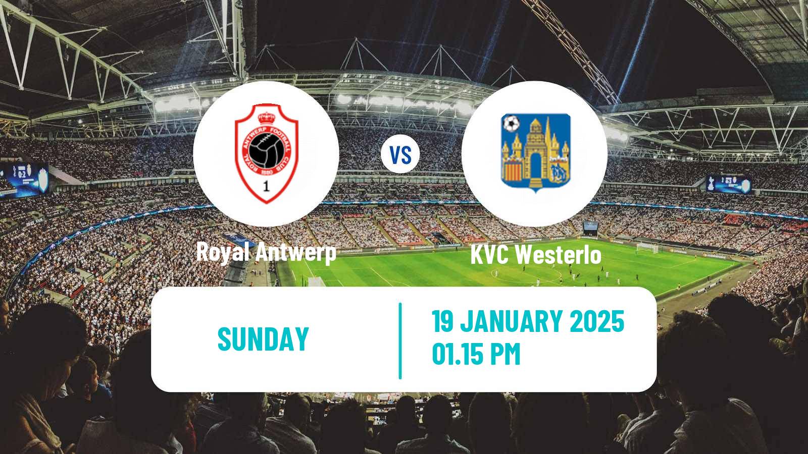 Soccer Belgian Jupiler Pro League Royal Antwerp - Westerlo