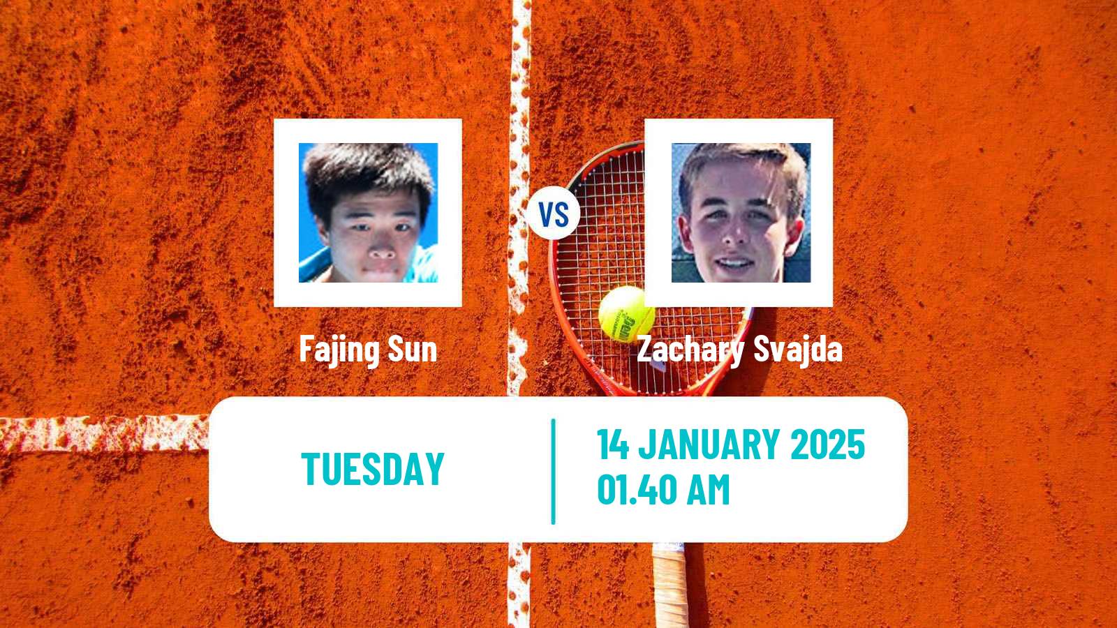 Tennis Nonthaburi 3 Challenger Men Fajing Sun - Zachary Svajda