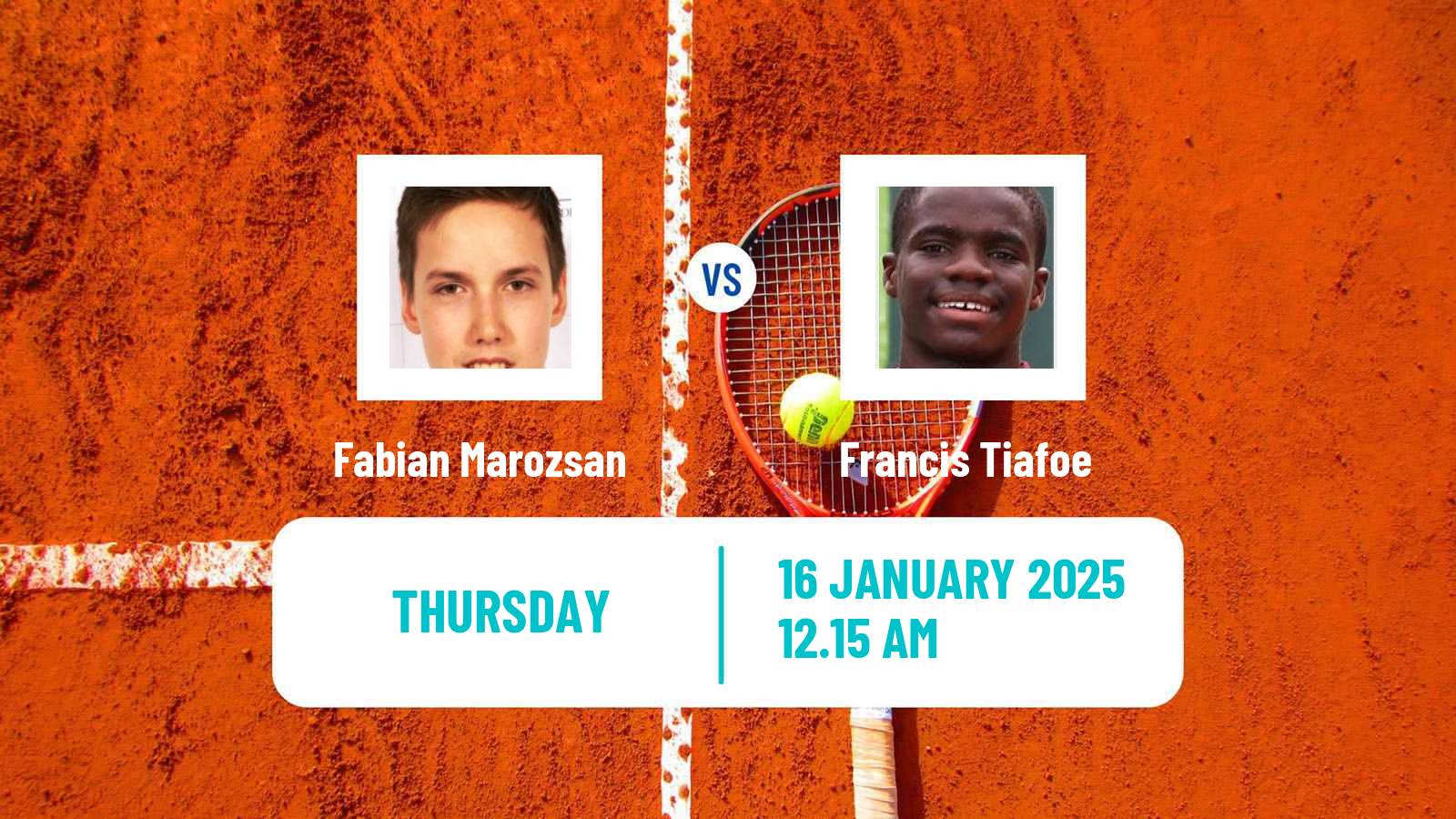 Tennis ATP Australian Open Fabian Marozsan - Francis Tiafoe