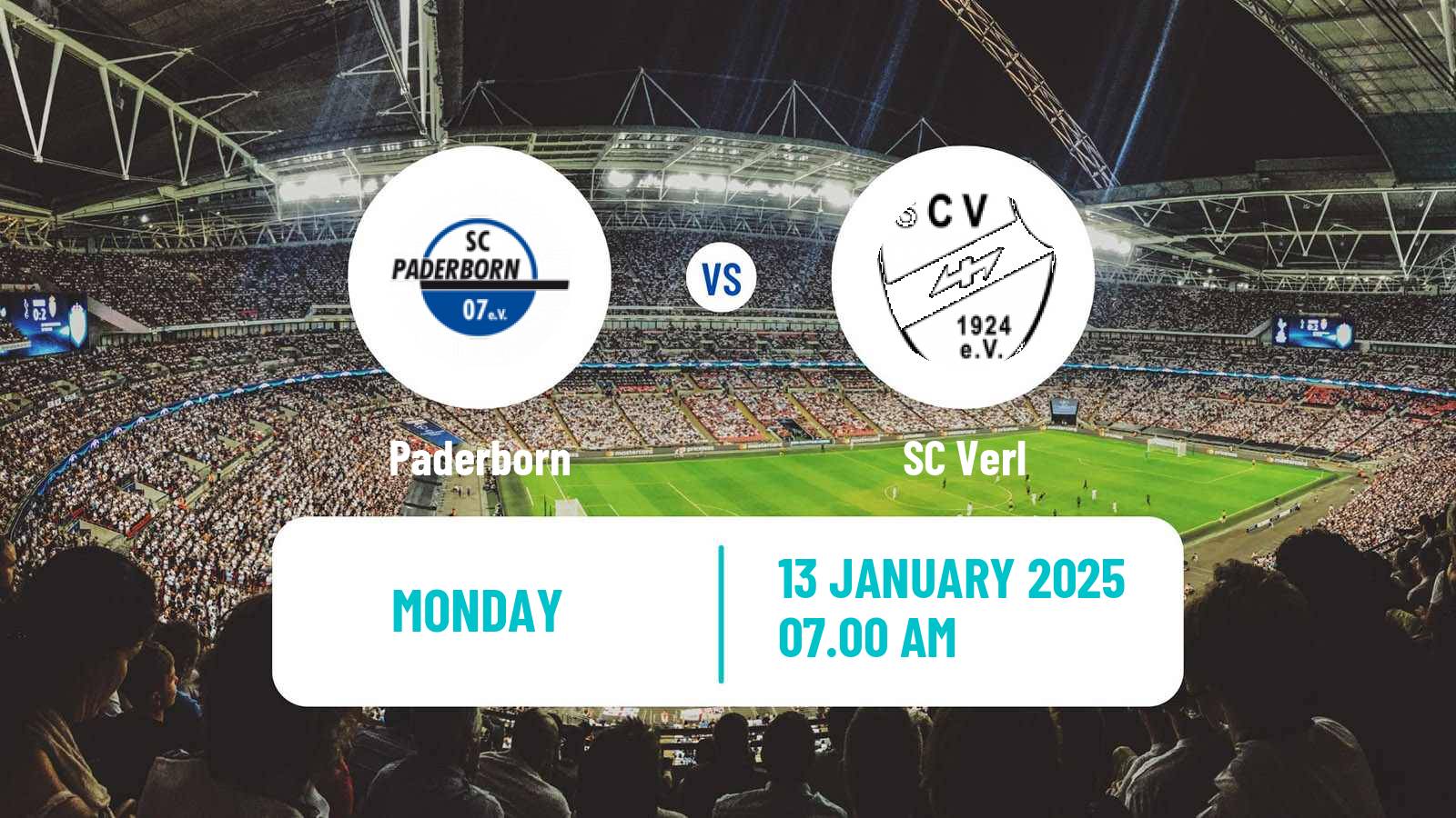 Soccer Club Friendly Paderborn - Verl